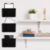 Colarr 8 Pcs Wall File Holder Organizer Plastic Wall Mount