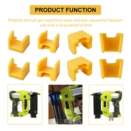LEDBarz 525814001 No-Mar Pad Kit(10 Pack) for Ryobi Brad Nailer P320 P360 Cordless Nail Gun