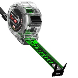 Tape Measure, Width 25mm Fluorescent Precision Measuring Tape, Stainless Steel Retractable Double Sided Graduated Tape Measure, Easy To Read Self-Lock Measuring Tape Measure,7.5M/24FT