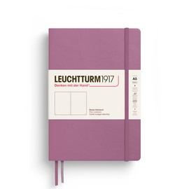 LEUCHTTURM1917 372184 Notebook Medium A5, Hardcover Writing Book, 251 Numbered Pages, Dusty Rose, Blank