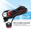 Motorcycle LED Work Light Switch Wiring Harness 12V 40A for