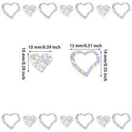 ONLYKXY 30g Love Heart Shaped Table Confetti Decor Glitter Confetti Table Confetti Heart Decoration for Birthday Wedding Foil Theme Thanks Giving Party Valentine's Day Scatter Bless Confetti (Silver)