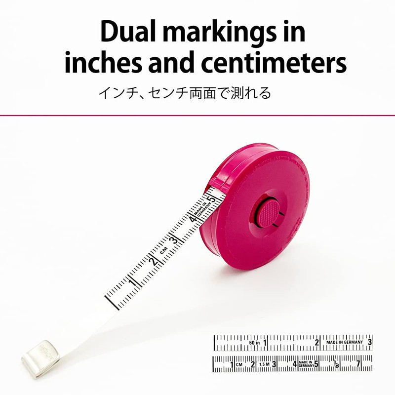 Spring Tape Measure 60 inch / 150 cm Purple [