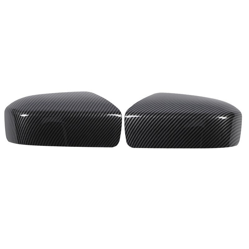 2PCS Side Mirror Cover Left Right Carbon Fiber Pattern 76201