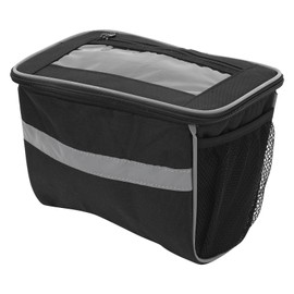 Mountain Bike Bicycle Handlebar Front Basket Bag with TPU Touchscreen Cycling Accessory