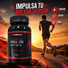 Aceite De Krill 2400 Mg Con Astaxantina 200 Softgels