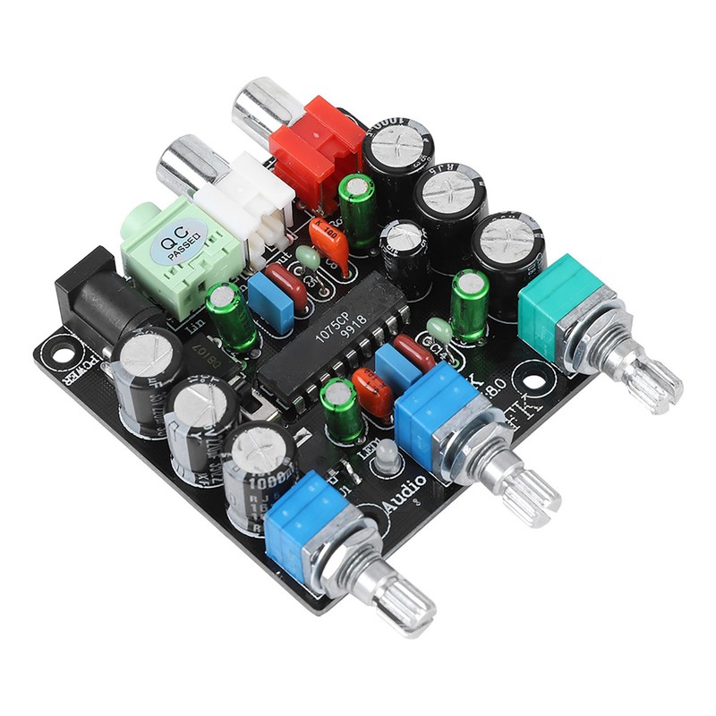 2 Channels Amplification Preamp Board Upgraded HiFi Sound Audio Mixer