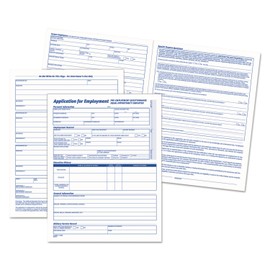 TOPS 3288 Comprehensive Employee Application Form, 8 1/2 x 11 (Pack of 25 Forms)