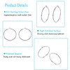 4 Pairs Silver Hoop Earrings for Women- 925 Hypoallergenic Sterling