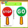 10 Pcs Stop and Go Sign Handle Guard Road Signs