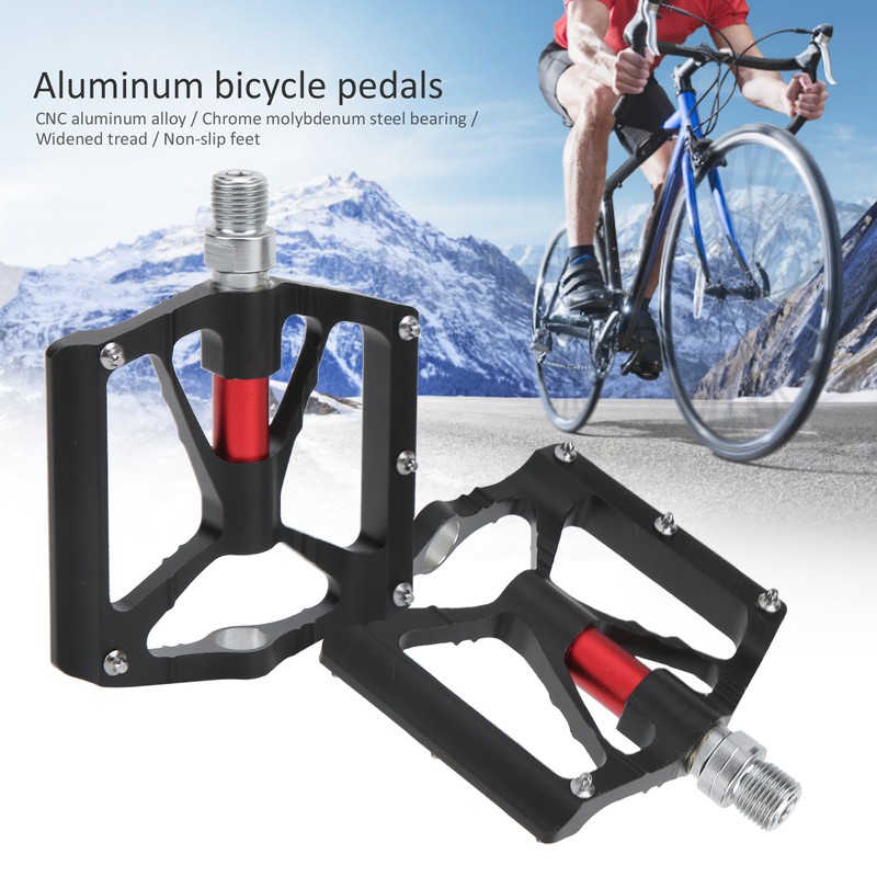2pcs Mountain Bike Pedals NonSlip Aluminum Alloy Lightweight Bicycle Flat