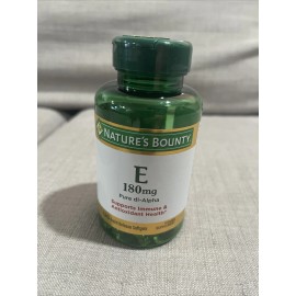 Nature's Bounty Vitamin E 180mg Pure DL-Alpha 120 Softgels Exp 10/2026