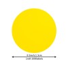 Round Stickers Yellow 13mm Circle Labels with Color Coding Dot