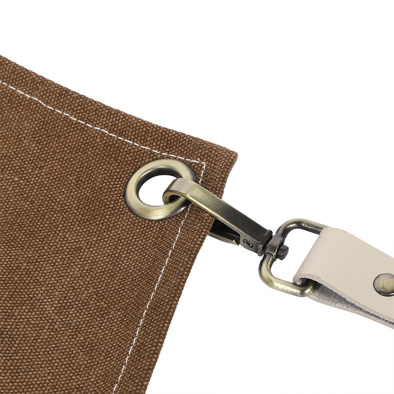 Adjustable Waterproof Apron with Pockets for Restaurant Kitchen Milk Tea