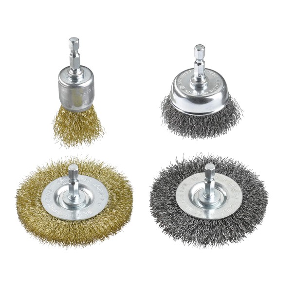 kwb Universal Wire Brush Set for Drills with E 6.3