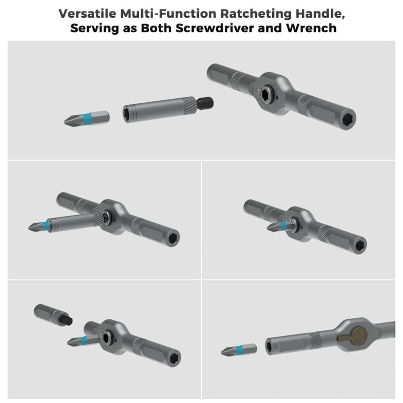 ANVANNA 42 in 1 Ratchet Screwdriver Set Ergonomic Design Compact
