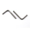 (30 Pieces) M5x80mm L Shape Foundation Bolts 304 Stainless Steel
