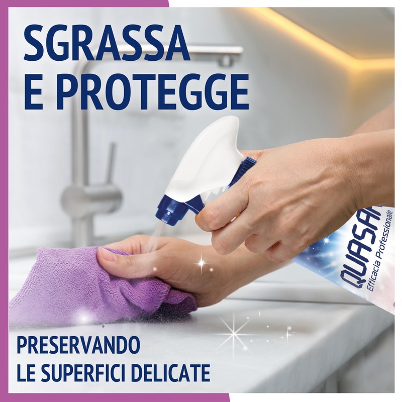 Quasar - Cucina Superfici Delicate, Piani a Induzione, Laminati, Marmi,