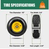 Taifa 15x6.00-6 Pneumatic Tire and Wheel Assembly, 4-Ply Tubeless NHS
