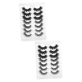 Minkissy 14pairs Natural Look Fake Eyelashes Kit for Effortless Makeup Lightweight Reusable for Parties Weddings Daily Wear