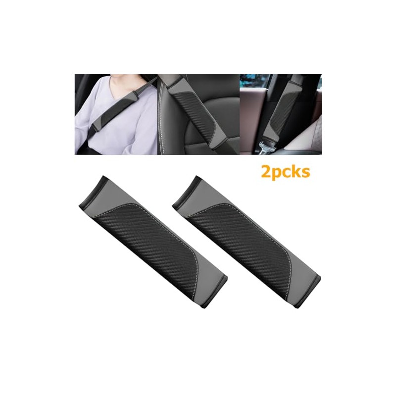 Osilly Carbon Fiber Car Seat Belt Covers - Comfort &