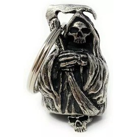Unbranded GRIM REAPER BIKER BELL MOTORCYCLE ACCESSORY OR KEYCHAIN HARLEY STURGIS TOLL