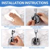 Lueden 360° Swivel Shower Head Holder Adjustable Removable Shower Holder