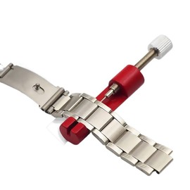 wangfq Uhrmacherwerkzeug Set Uhr Edelstahl Uhr Band Link Armband Pin Kits Öffner einstellbar Zubehör Uhrenwerkzeug (Color : Black 1)