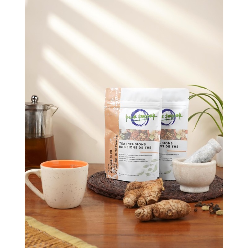 Blue Pepper Ginger Kick Tea Infusion Blend - Premium Ginger