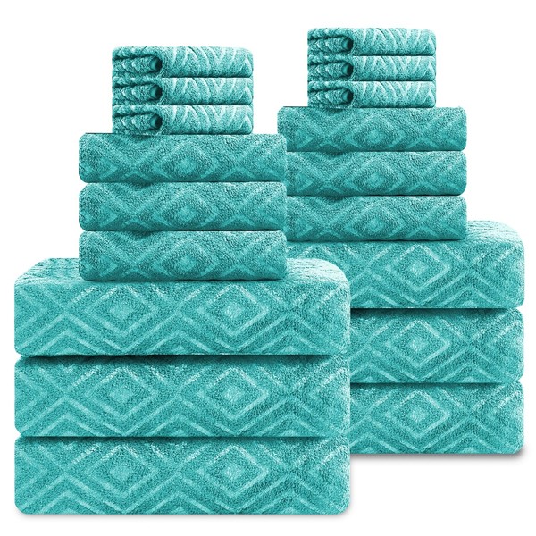 Smuge 18-Piece Bath Towel Set, Include 6 Bath Towel Sheets,