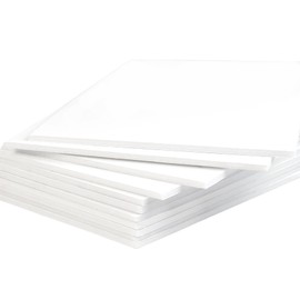 Mat Board Center, Pack of 10 Acid-Free Foam Boards, 24x36 inch White Foam Boards, 3/16" Thick