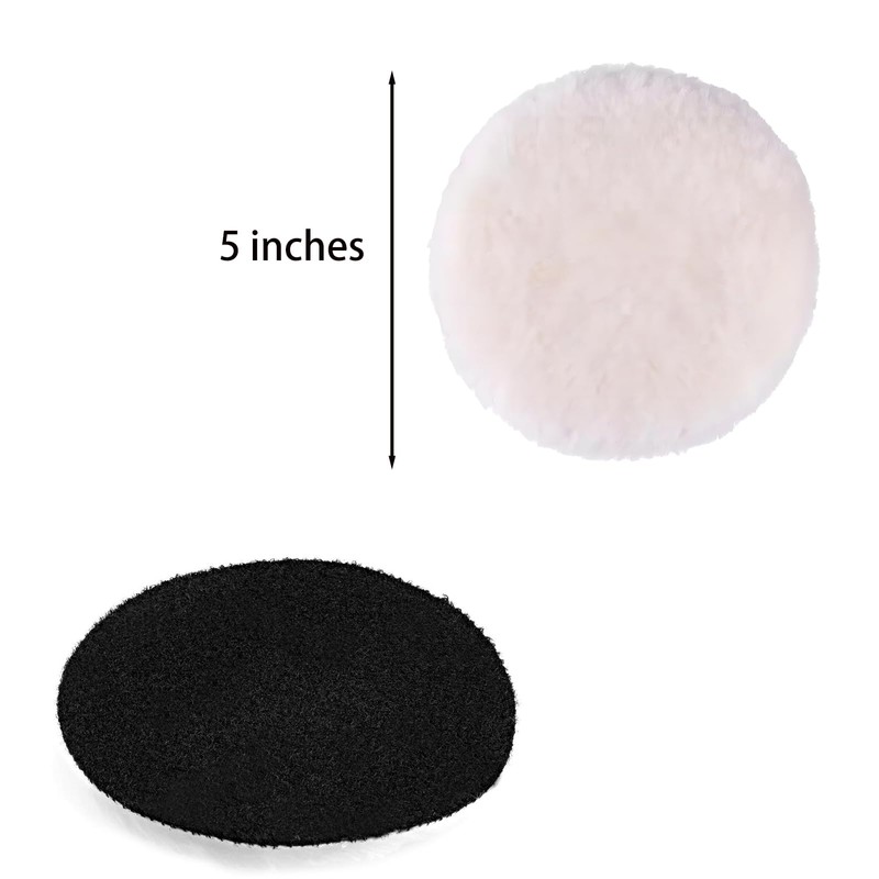 8 pcs 5 inch polishing Buffing Pads for Orbital 5"