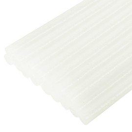 QUARKZMAN Pack of 16 Hot Glue Sticks 7 mm x 200 mm Mini Hot Glue Sticks Hot Glue Gun Glue Fabric for Repair Craft Decoration DIY Crafts Glitter White