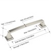 Amerdeco 10 Pack Brushed Satin Nickel 5 Inch(128mm) Hole Centers