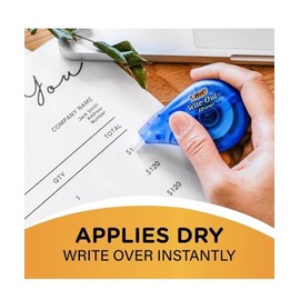 BIC Wite-Out Brand EZ Correct Correction Tape, White, 6 Count, Colors may vary