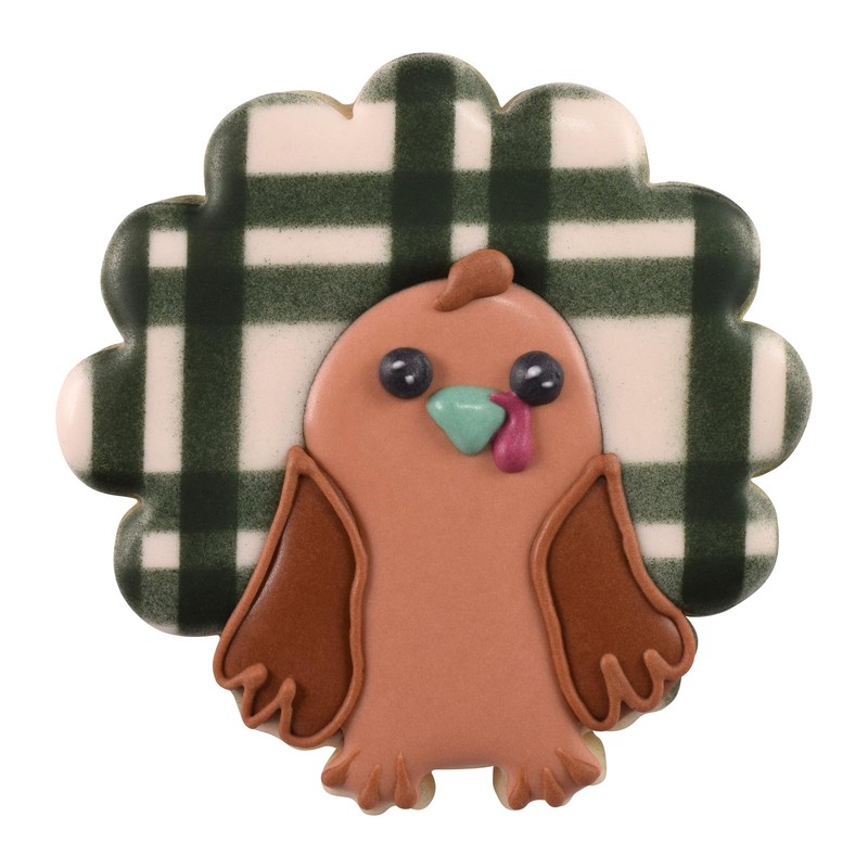 R&M Turkey 3.5" Tinplated Cookie Cutter, Silver