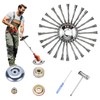 Steel Wire Grass Trimmer Head, Indestructible Weed Eater Head, for