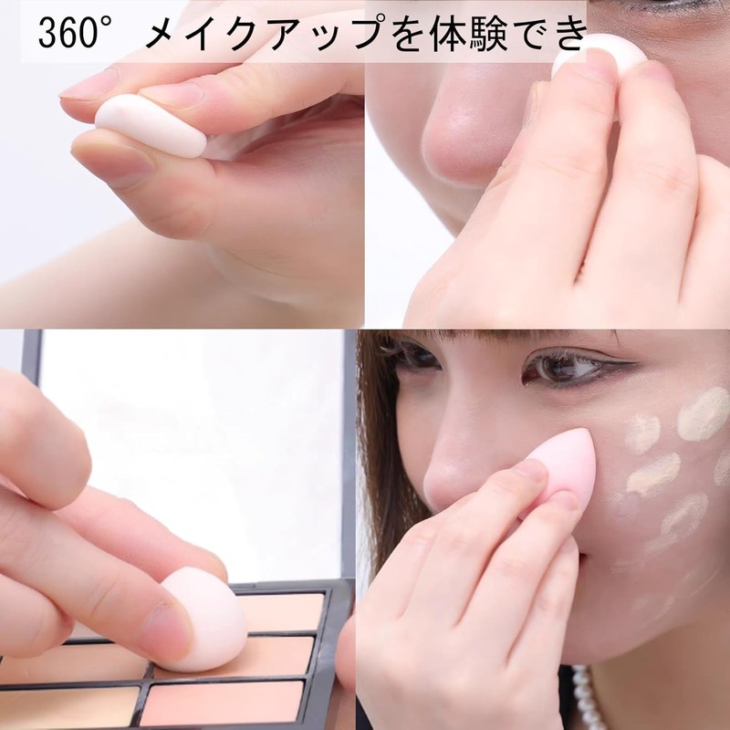 HAPVITAL 14 Pcs Multifunctional Makeup Puff Foundation Sponge Foundation Sponge