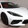 MXauto-2024 Black Carbon fiber Headlight eyebrow sticker For Corvette C8