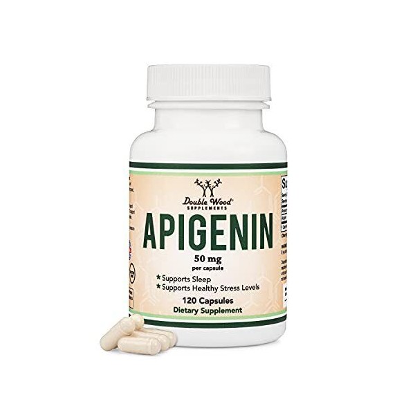 Double Wood Supplements Apigenin 50mg 120 Count
