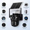 Solar Security Camera for Outdoor Monitoring – Dual-Lens 4G WiFi