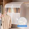 Kleiderbezüge Staubdicht, Transparente Kleiderschutzhülle mit großem Sichtfenster – 80x60x120cm Staub-
