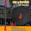 SENKEYFE 1/4" Tow Chain-G80 Transport Safety Chain with G70 Clevis