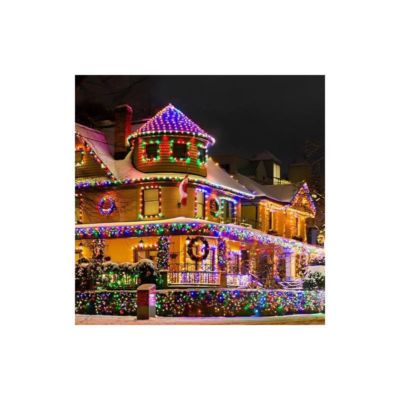 DAHAN 32 m 300 LED Luces Solares Navideñas de Cable