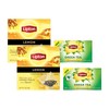 Lipton Lemon Green Tea, & Lemon Black Tea 20CT (2ea)