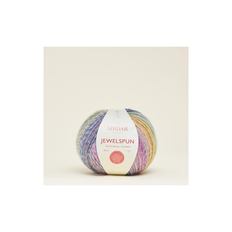 Sirdar, Jewelspun Chunky with Wool, Mermaid Glow, 200g