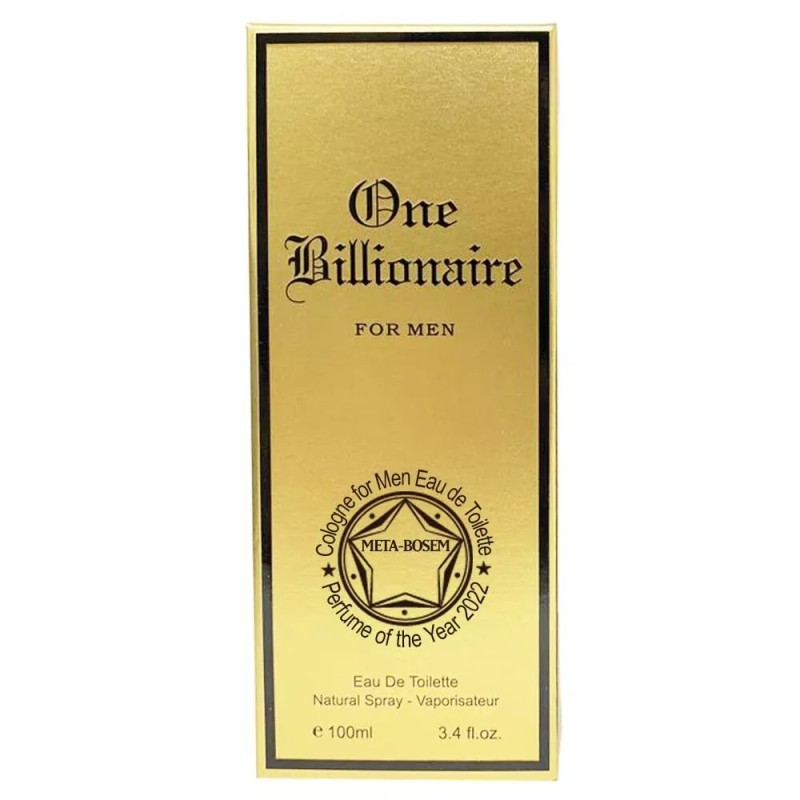 Fragrance Couture One Billionaire For Men's Cologne Perfume 3.4 FL