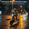 2 Strip Electric LED Music Sync Multicolor Lightning Changing Scooter