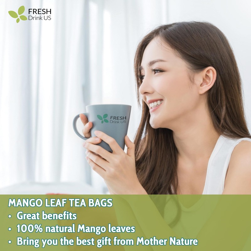 40 Natural Mango Leaf Tea Bags, 100% Pure from Mango