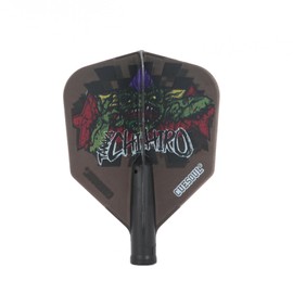 CUESOUL TERO FLIGHT Chihiro Tanaka Model Big Wing Shape Flight Set of 3 Black (CS-AK4+1D-3)